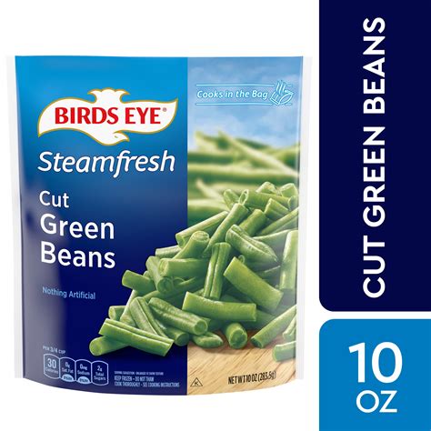 Frozen bean - Preheat the oven to 350˚F. Combine the green beans, cream of mushroom soup, milk, soy sauce, and garlic powder together in a mixing bowl and mix to combine. Transfer green bean mixture to a small casserole dish and spread evenly. Top the green beans with french fried onions.